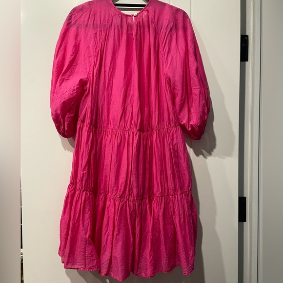 Pink Tiered Dress by Devotion TWINS - Picture 3 of 12